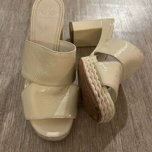 Tory Burch Cream Women's Platform Heels